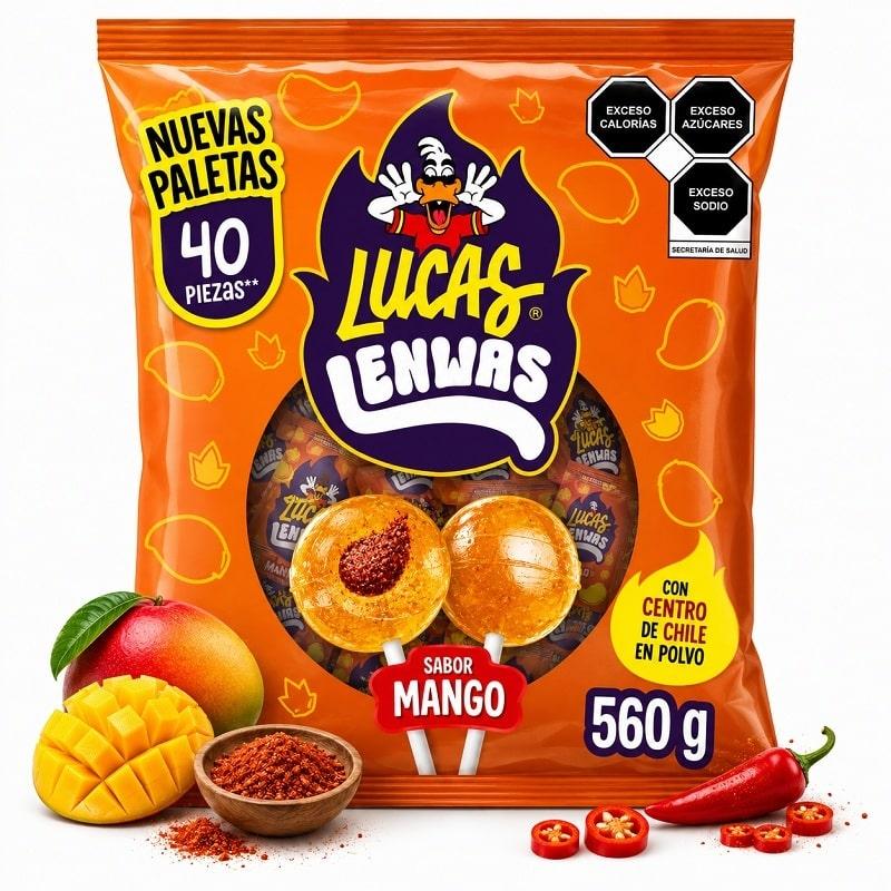 Lucas Lenwas Mango (40 Pack) 19.75oz Bag image