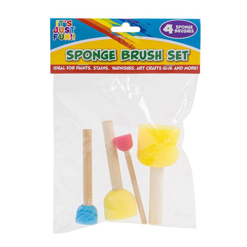 It's Just Fun!! Sponge Brush Set, 4 Pieces image