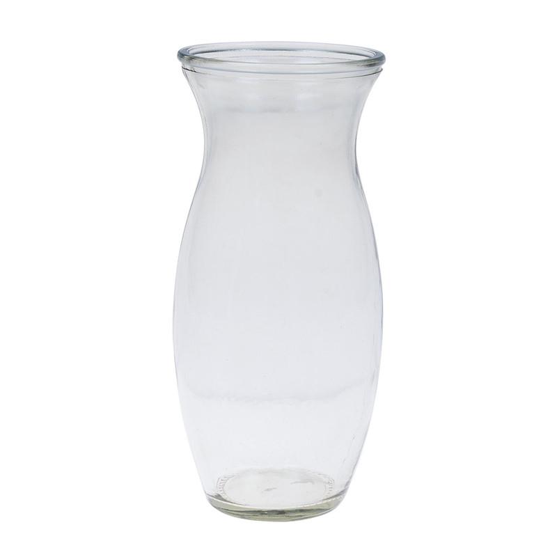 Glass Vase, 9", Clear image