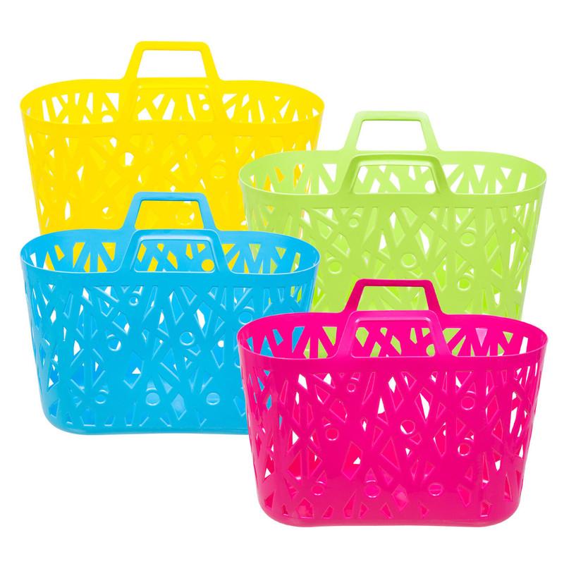 Plastic Shopping Basket - 19.68" - Assorted image