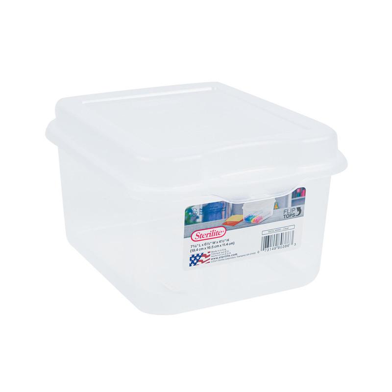Sterilite Flip-Top Storage Box - 4.5"H