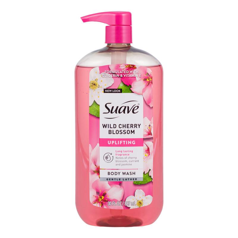 Suave Uplifting Body Wash, 30 fl oz, Wild Cherry Blossom image
