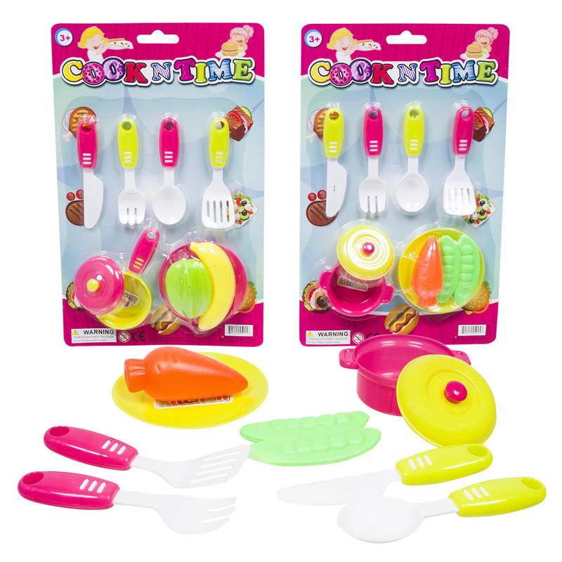 Cook N Time Kitchen Playset - 8 Pieces - Assorted image