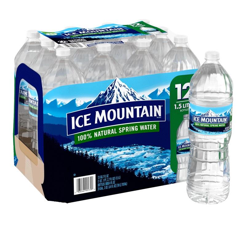 Ice Mountain® Spring Water 1.5 Liter – 12 Bottles / Case image