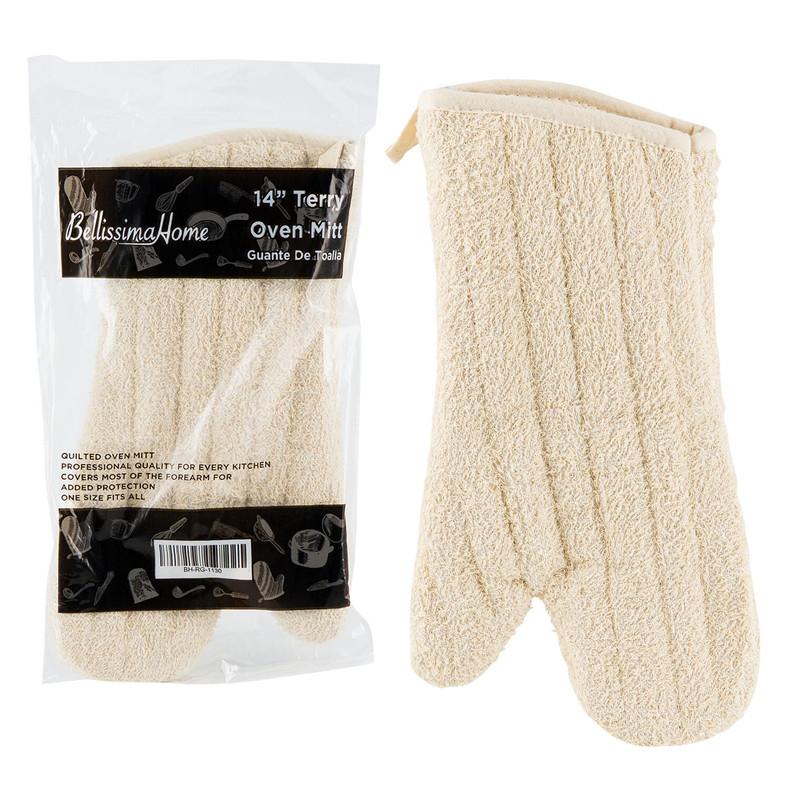 Quilted Terry Oven Mitt, 14" image