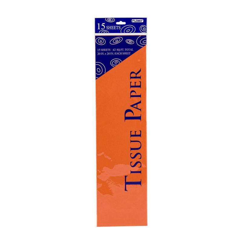 Gift Tissue Paper 10 Sheets, Orange image