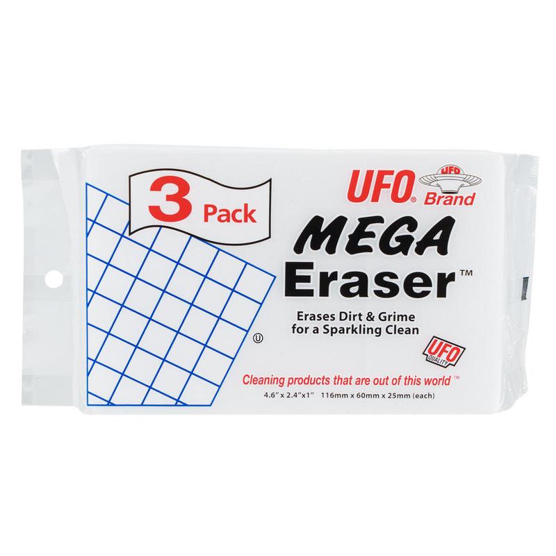 UFO Mega Eraser Scrubber, 3 Pack, White image