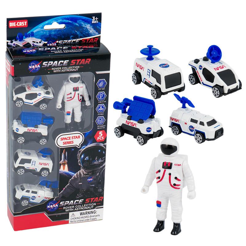 PLAYSET,NASA 5pc DIE CAST CARS image