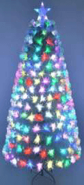 7 ft White Fiber-Optic Pre-Lit Christmas Tree TL-F-W08 image