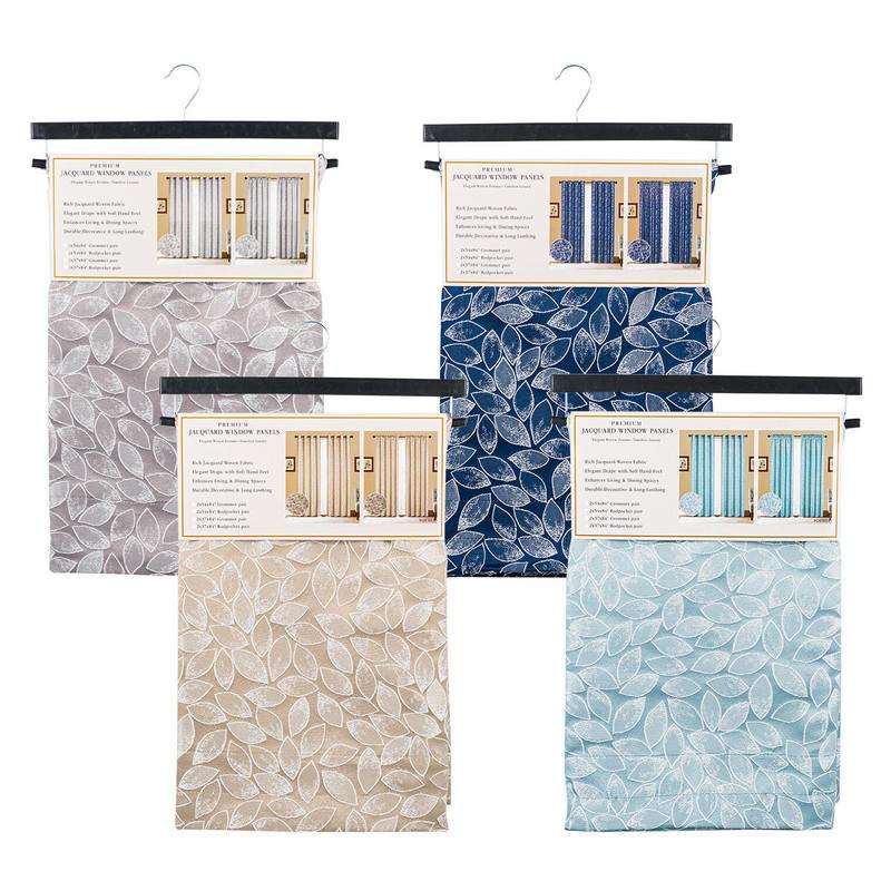 Premium Jacquard Window Panel Sets, Assorted image