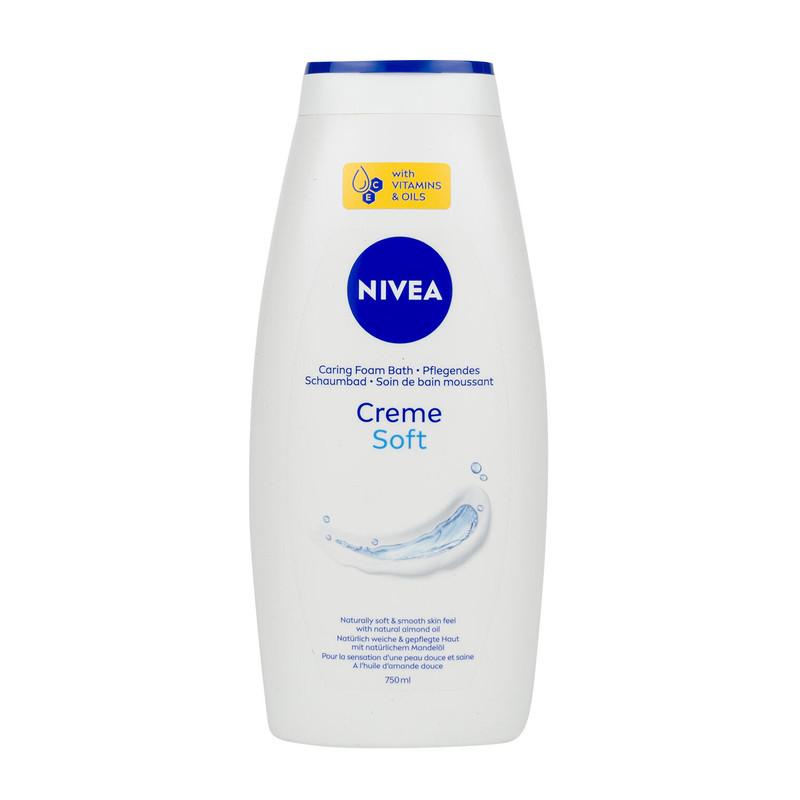 Nivea Creme Soft Caring Foam Bath, 750ml, Natural Almond Oil image