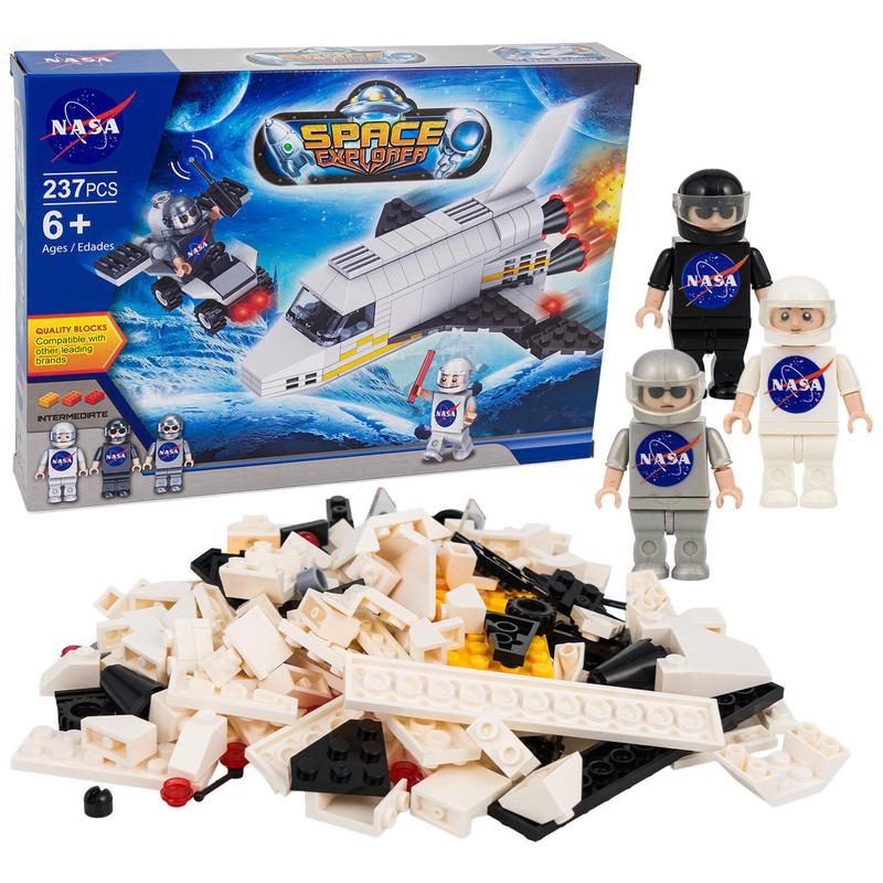 NASA Space Explorer Block Head Toy Building Playset, 237 Pieces image