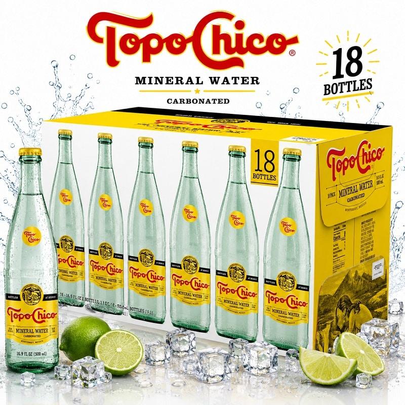 Topo Chico® Sparkling Mineral Water 16.9 oz.- 18 / Case image