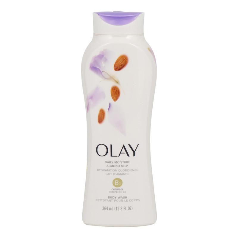 Olay Daily Moisture Almond Milk Body Wash, 12.3 fl oz, B3 Complex image