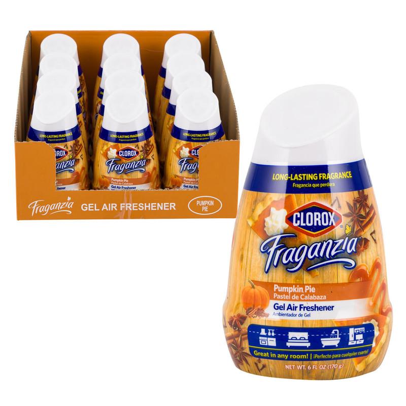 Clorox Fraganzia Gel Air Freshener - 6oz - Pumpkin Pie - Long Lasting Fragrance image