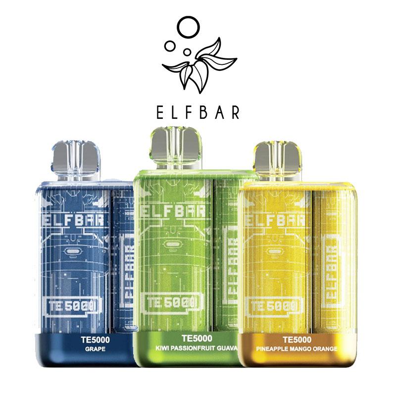 ELFBAR TE5000 5000 Puffs 13.5ml Disposable Vape Device – 10 / Display