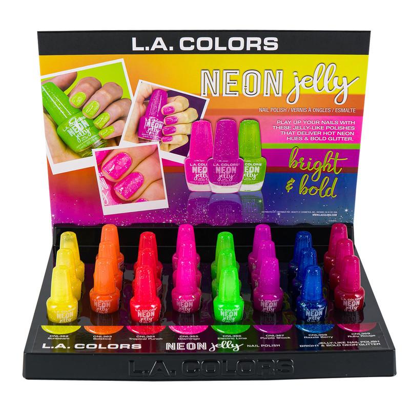 L.A. Colors Neon Jelly Nail Polish, Assorted