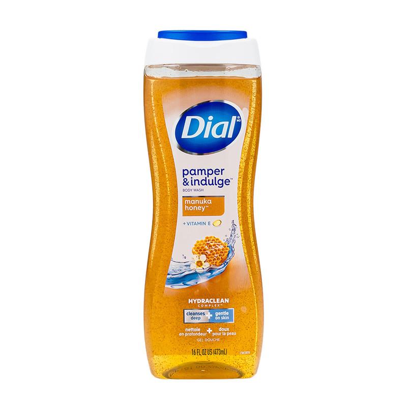 Dial Pamper & Indulge Manuka Honey Body Wash with Vitamin E, 16oz image