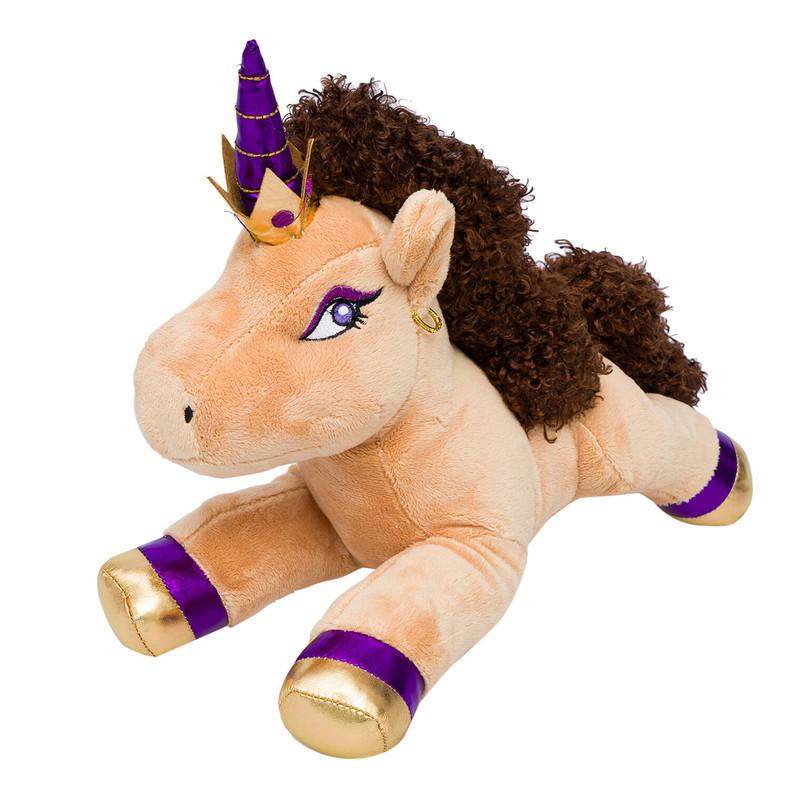 Afro Unicorn Divine Stuffed Plush Toy 7" image