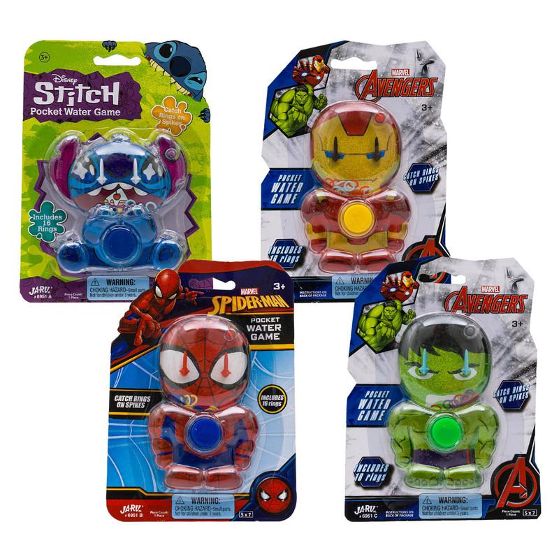 Disney and Marvel Pocket Water Game, Assorted Characters