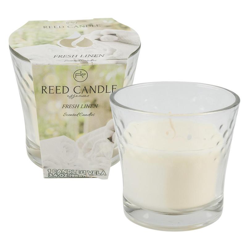 Reed Candle Fresh Linen Scented Candles - 3.4oz