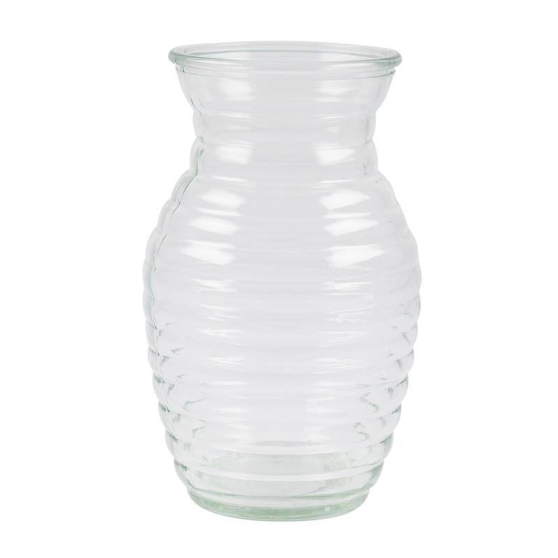 Glass Vase- 8" L- Clear image