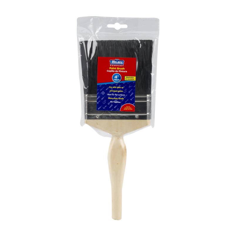 Paint Brush W/ Wooden Handle- 4" image