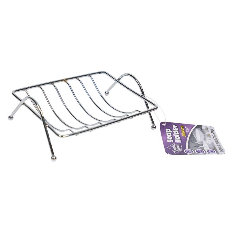 Simply Home Stainless Steel Soap Holder, 4.7" image