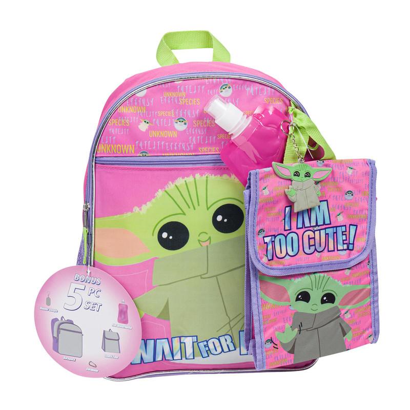 Mandalorian 5pc Backpack Set image