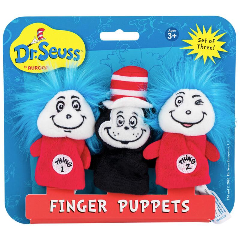Aurora Dr. Seuss Finger Puppets Set, 3", Set of Three image