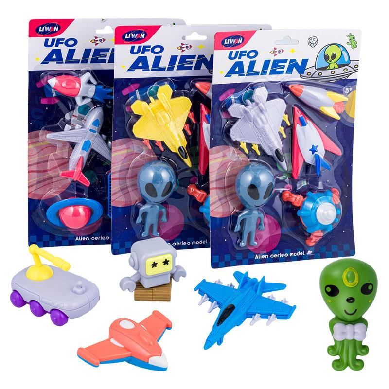 UFO Alien Toy Set, 5 Pieces, Assorted image