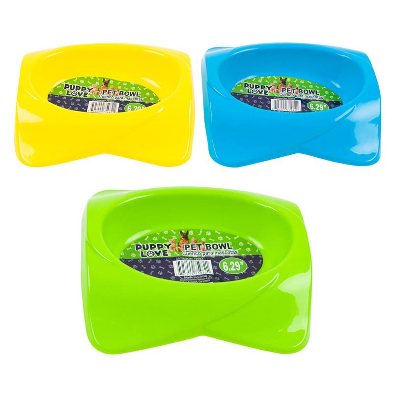 Puppy Love Pet Bowl 6.29", Assorted image