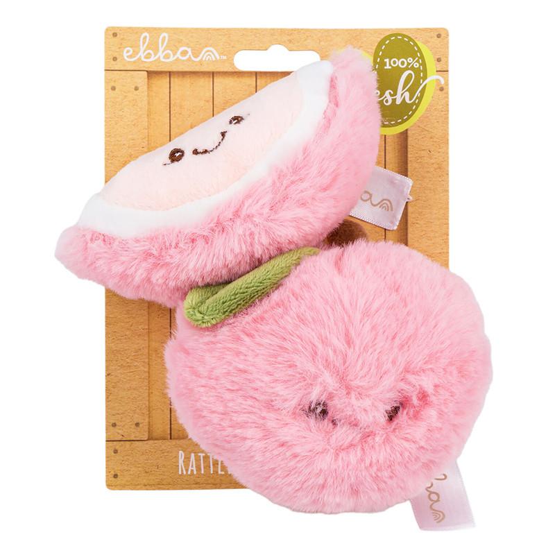 Aurora Ebba Precious Produce Peach Rattle & Crinkle Set, 2 Pieces image