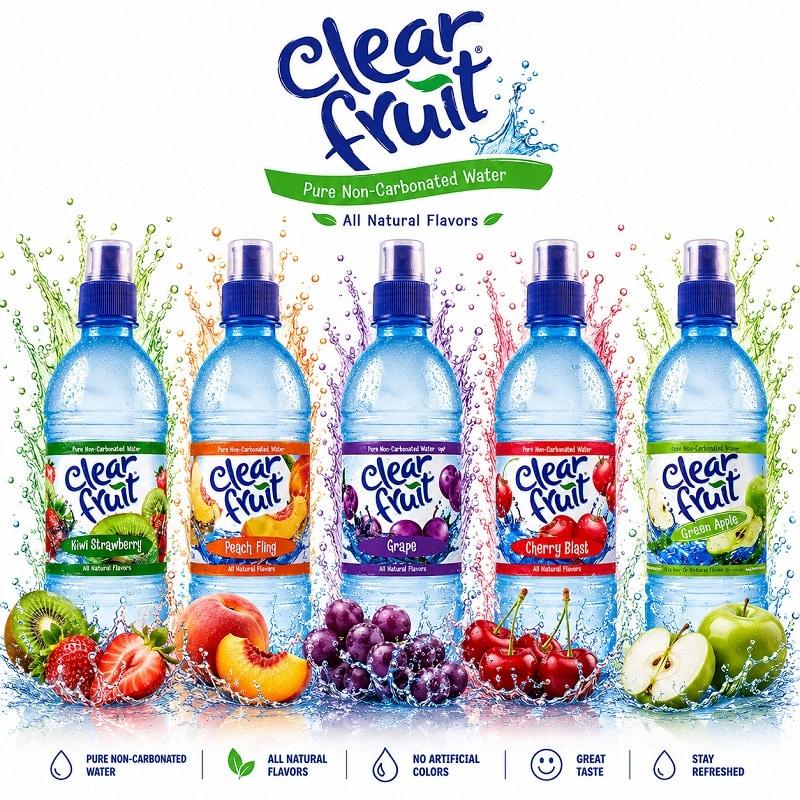 Clear Fruit Water 16.9oz – 24 Bottles / Case image