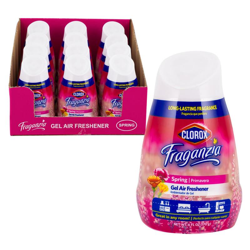 Clorox Fraganzia Gel Air Freshener - 6oz/170g - Spring Scent - Long-Lasting Fragrance image