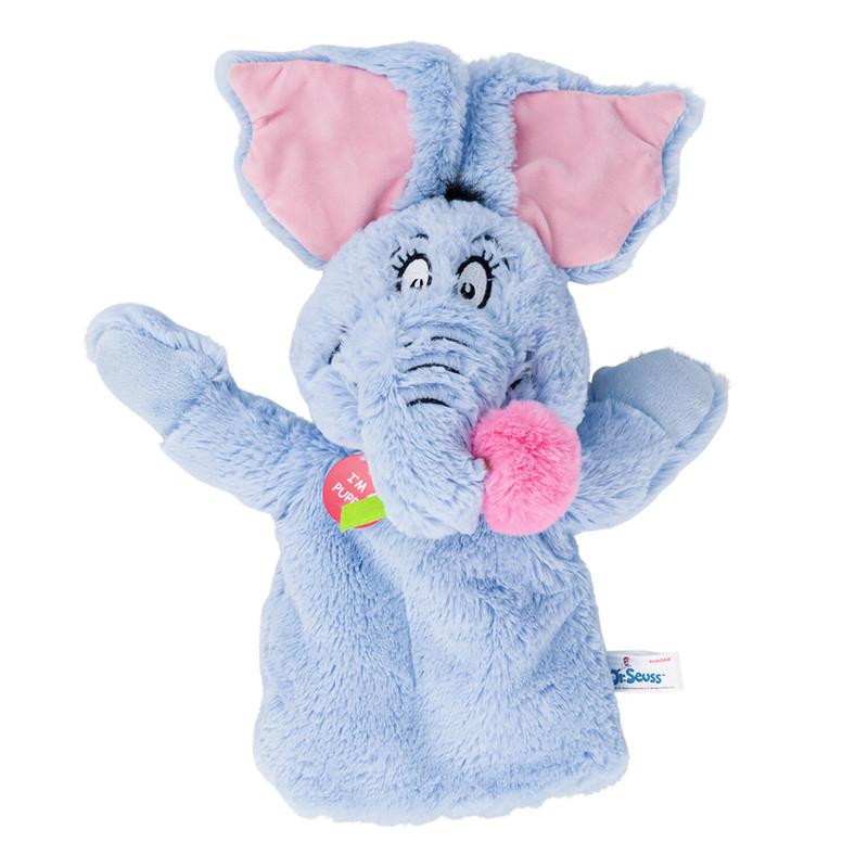 Aurora Dr. Seuss Horton Hand Puppet Plush Stuffed Toy, 13" image