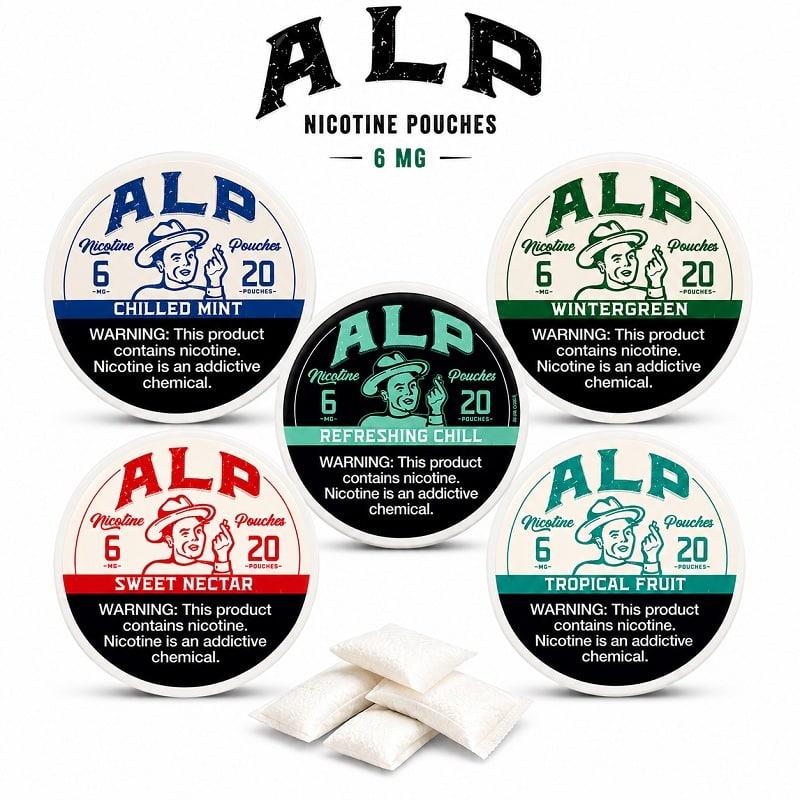 ALP Nicotine 6MG Pouches 5 Cans / Roll