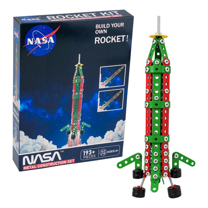 NASA Metal Construction Set, 193 Pieces, Build Your Own Rocket, Educational Toy image
