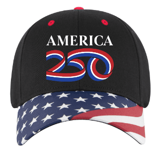 America 250 Official Ribbon Flag Bill Cap image