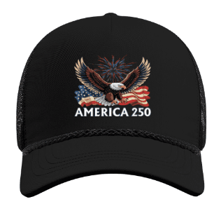 America 250 Fireworks Eagle Black Cap image
