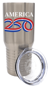 America 250 Official Ribbon Steel Tumbler image