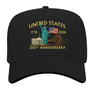 America 250th Anniversary Scenic View Black Cap