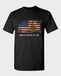 Don't Tread On Me American Flag T-Shirt image