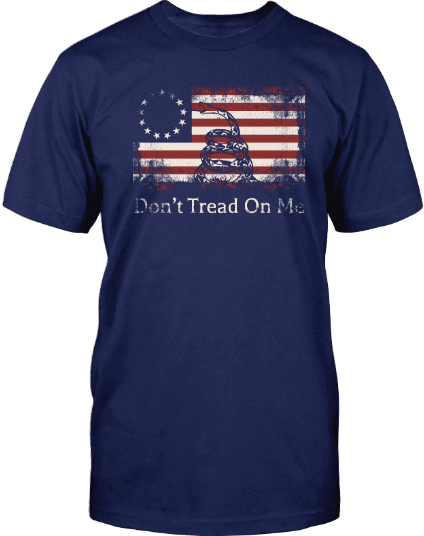 Don't Tread On Me Betsy Ross Flag T-Shirt image