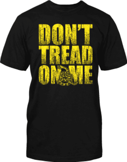 Don't Tread On Me Distressed T-Shirt image