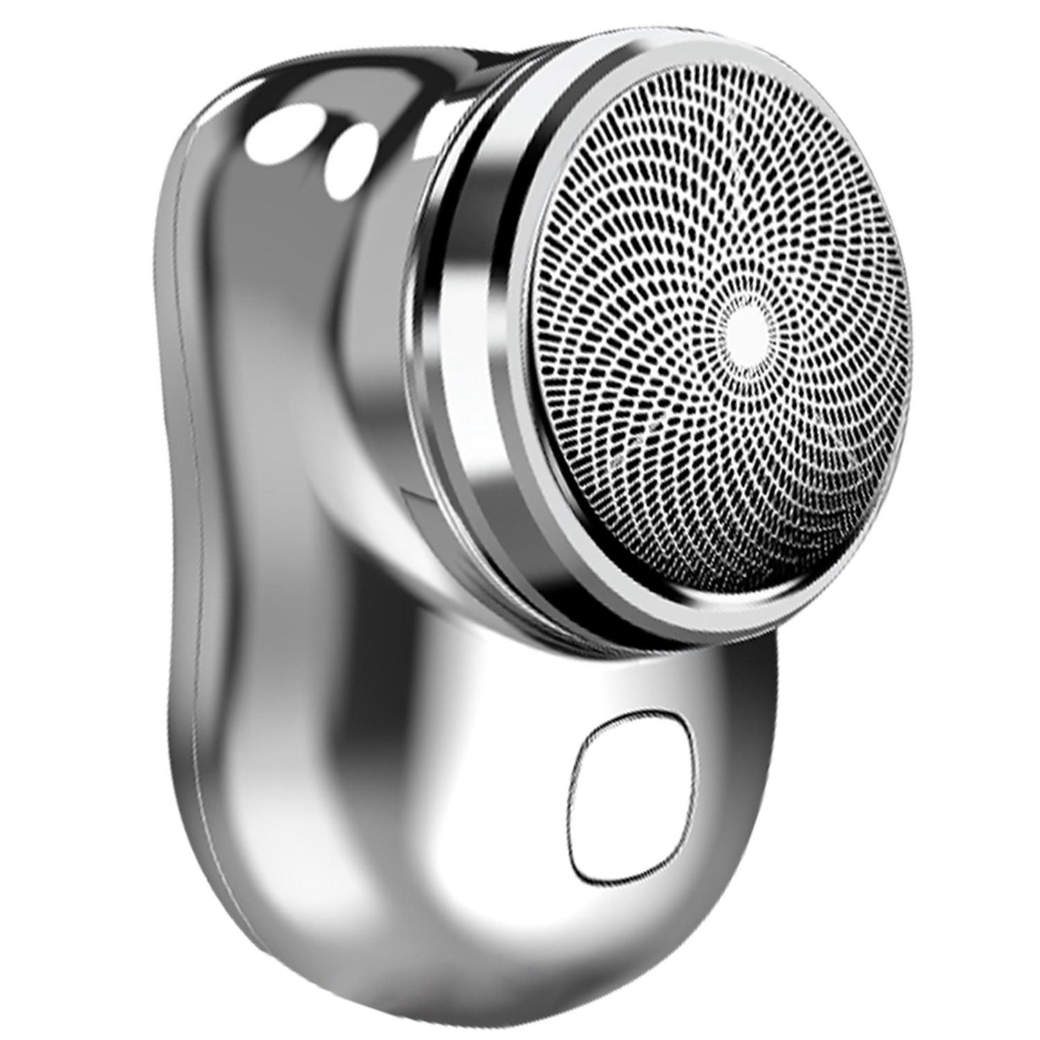 Electric Razor for Men Mini Shaver Portable Pocket Size Shaver USB Rechargeable Dry Usage for Home Travel Office image