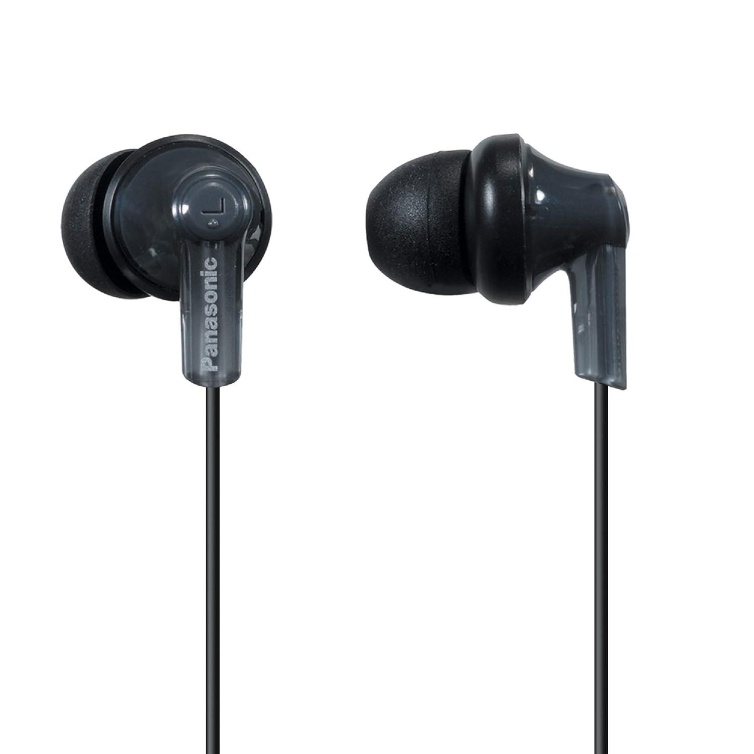 Panasonic ErgoFit In-Ear Earbud Headphones RP-HJE120-K (Black)