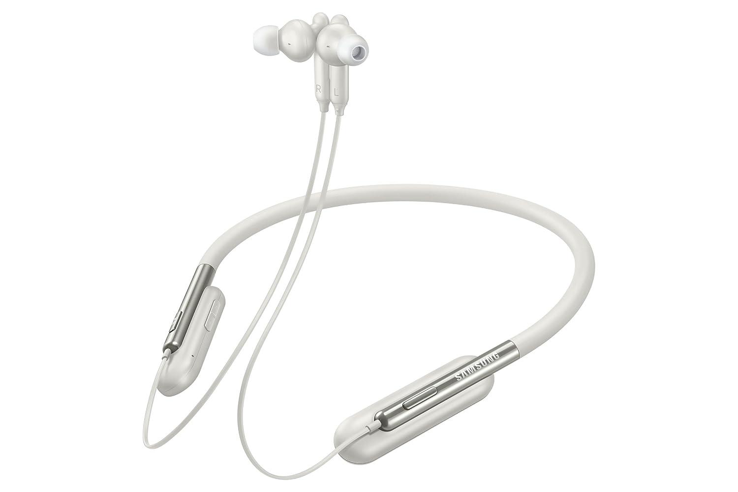 Samsung U Flex Bluetooth Wireless In-ear Flexible Headphones with Microphone, White image