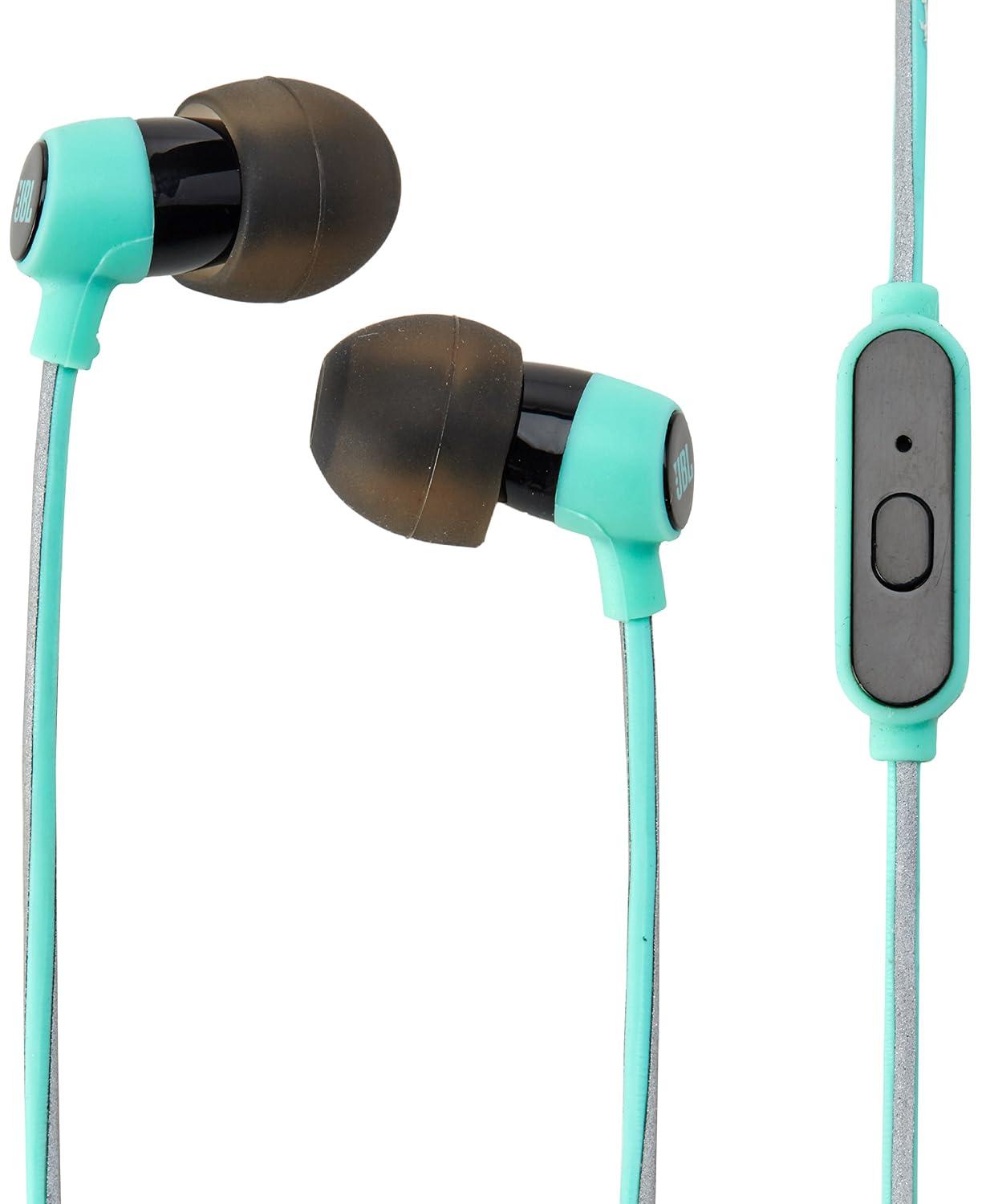 JBL Reflect Mini In-Ear Headphones 3.5mm Stereo Wired Sweatproof Earbud with 1 Button Remote and Mic image