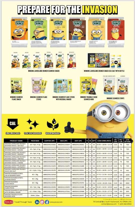 Minions Laverland Crunch Seaweed Snack